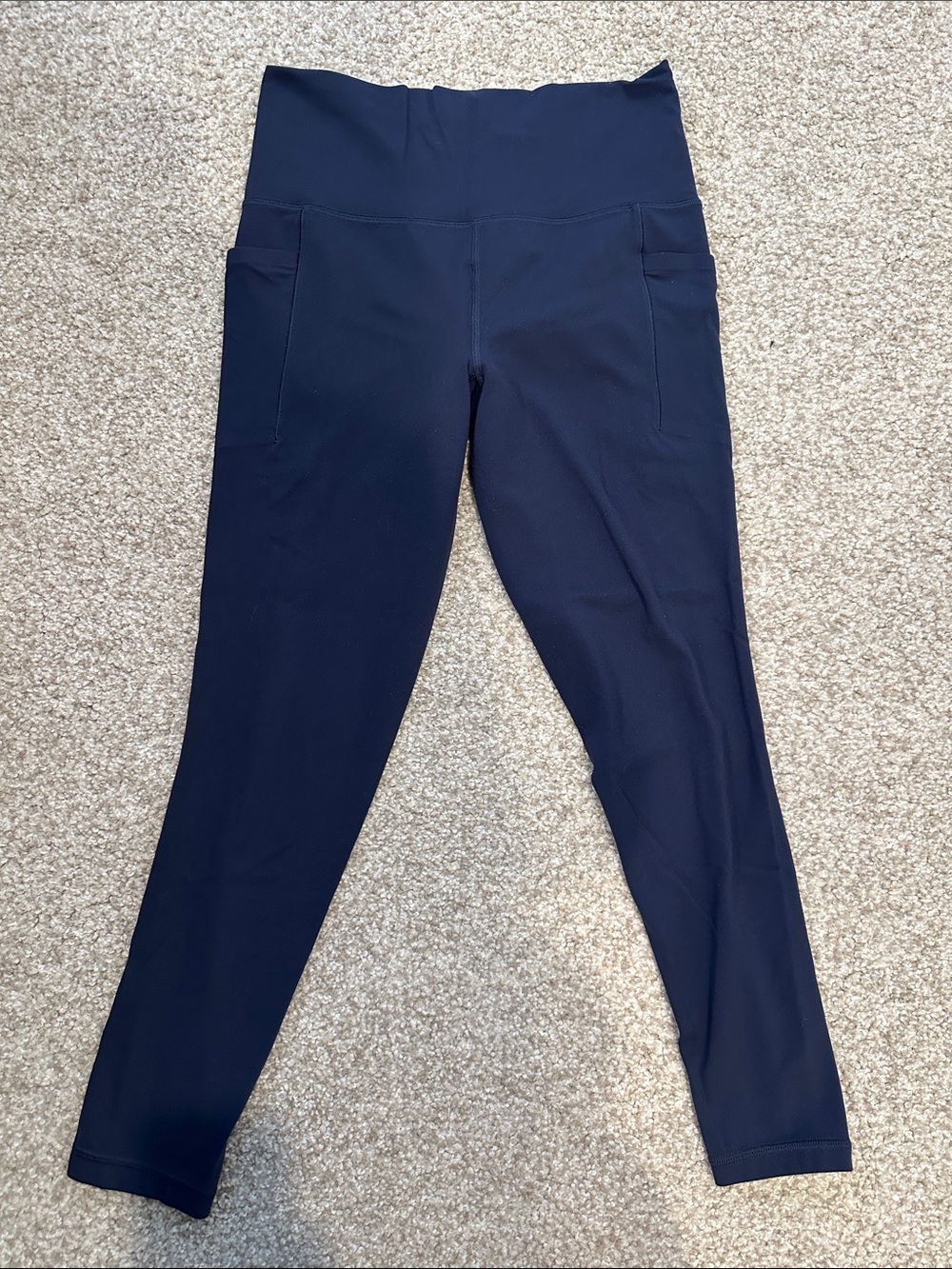 Athleta Navy Salutation Stash 7/8 Tight Leggings - Women's
